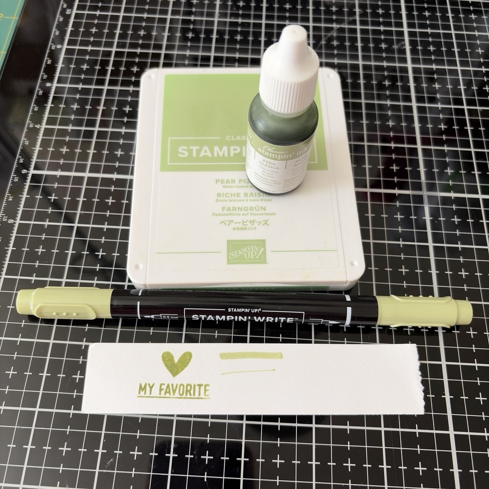 Stampin Up Classic Stampin Pad Pear Pizzazz Ink Pad Refill Write Marker Lot Of 3